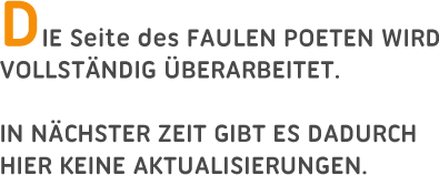Seite wird überarbeitet Banner